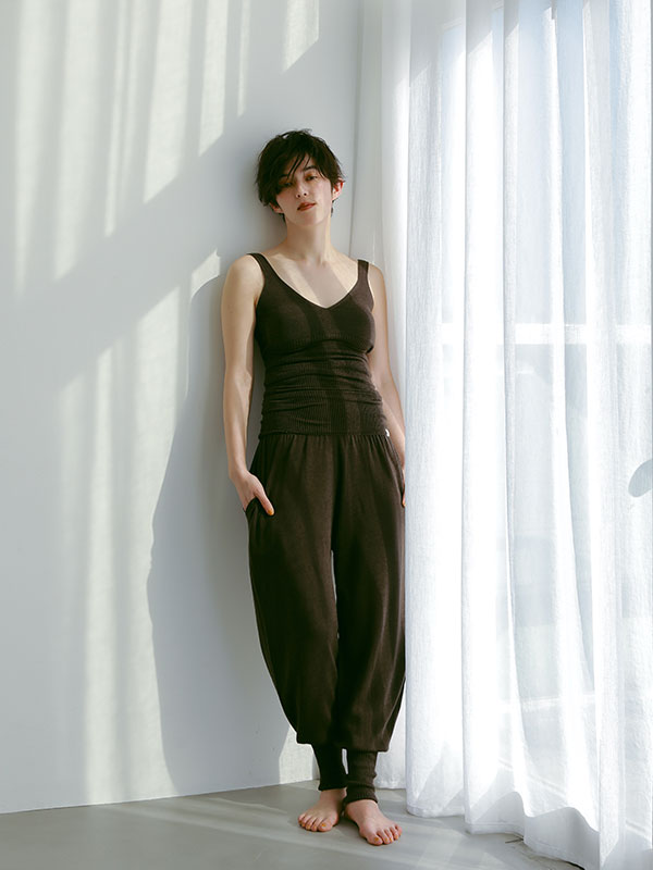 リブニットボディーウォーマー