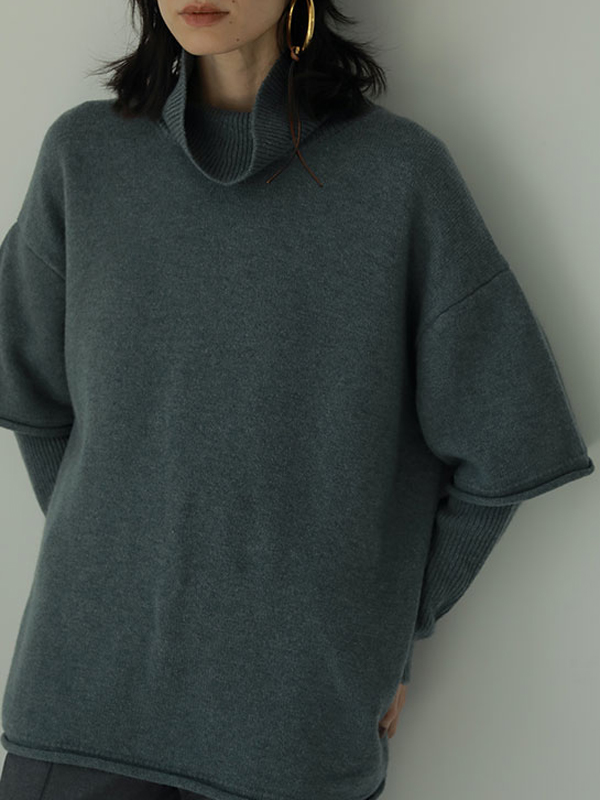 ツーピースレイヤードニット