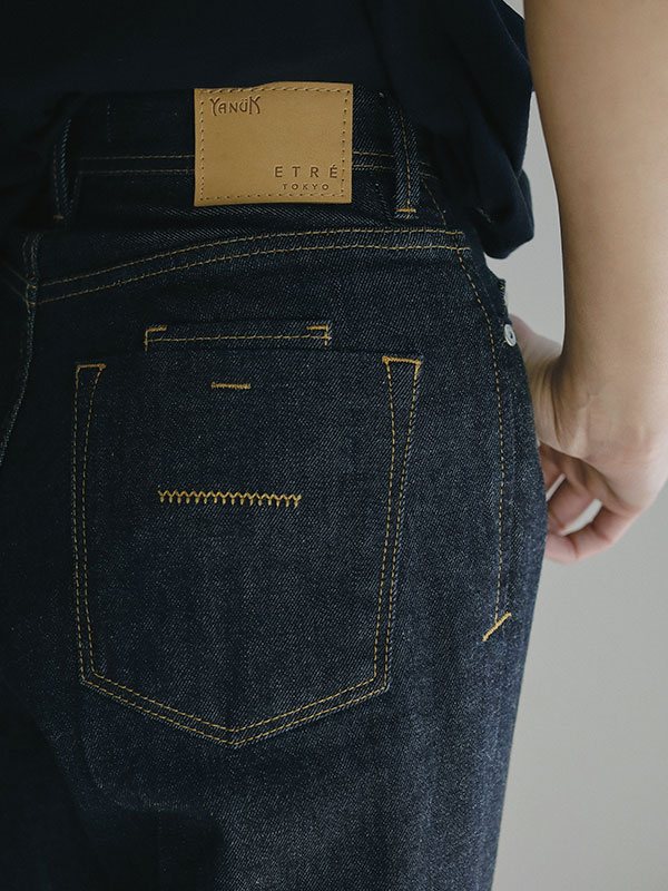 YANUK×ETRE TOKYO Center Crease Straight Denim