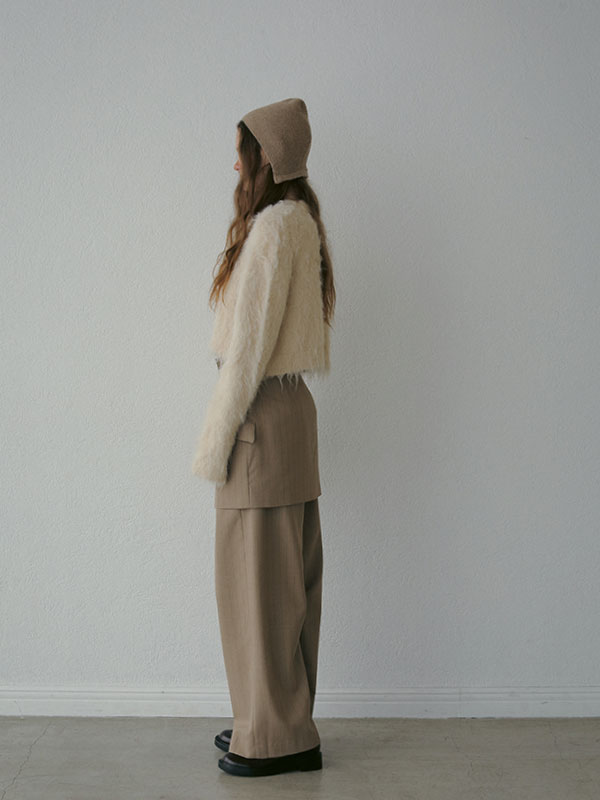 ヘザートーンニットボンネット