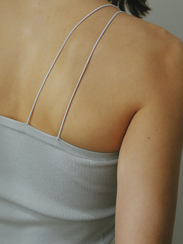 DEPENDRE Wストラップニットキャミ