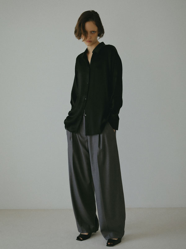 DEPENDRE アジャスタブルタックパンツ