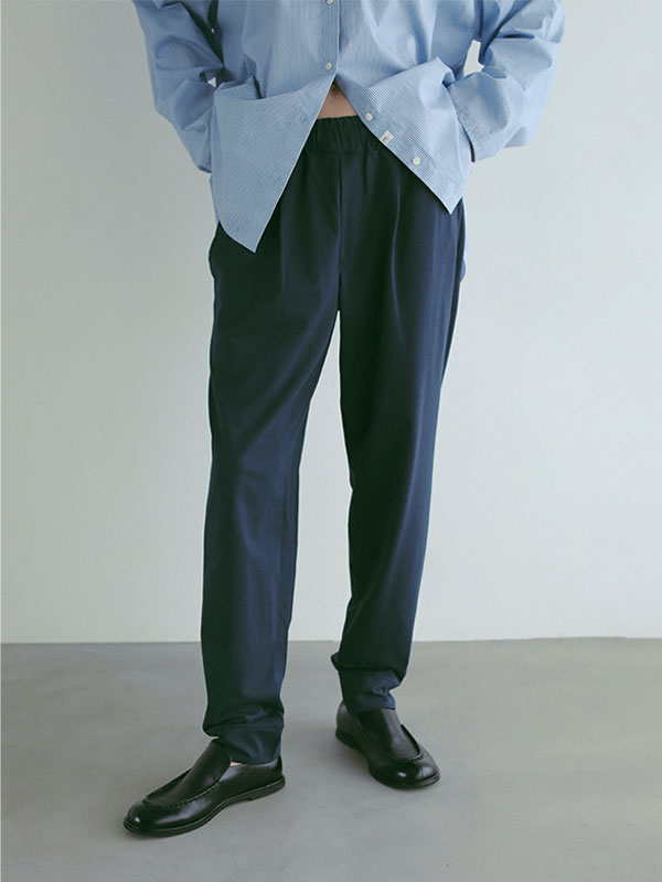 three dots パウダリーコットンジョガーパンツ