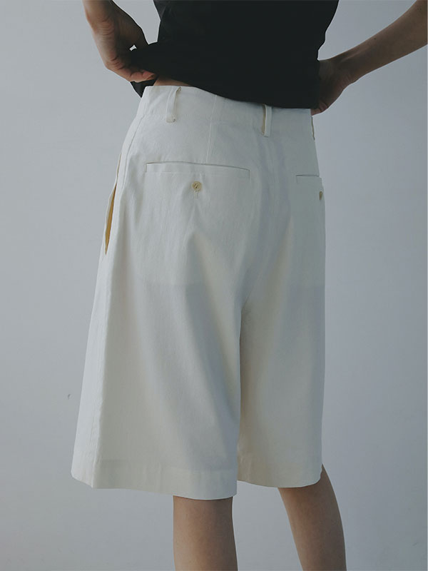 コットンリネンハーフパンツ(S WHITE): ボトムス │ ETRE TOKYO