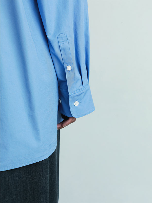 SANTEハイカウントセンタークリースシャツ