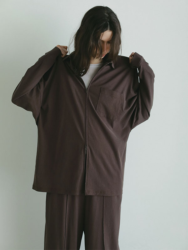 フロントファスナーカットシャツ