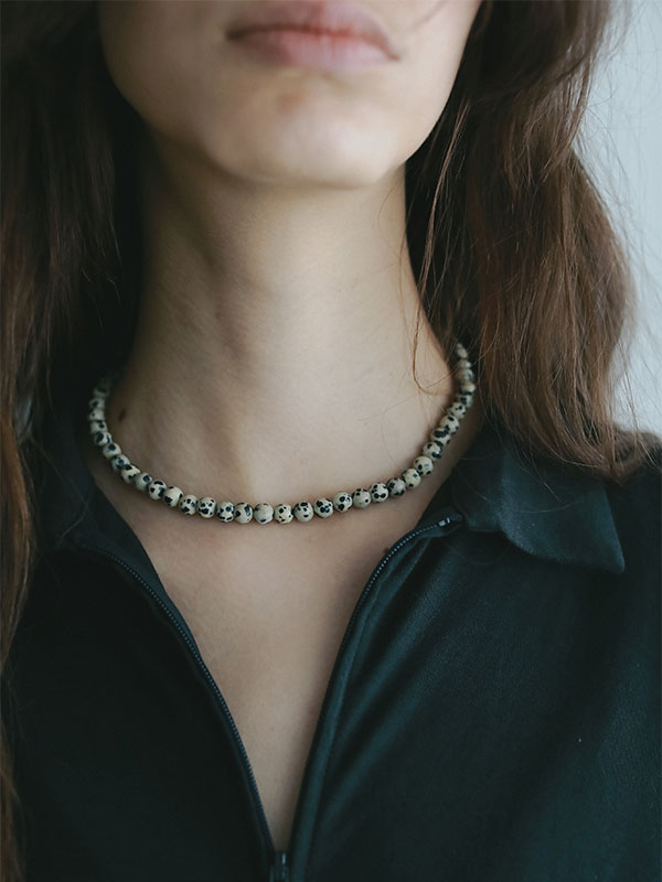 ストーンビーズネックレス