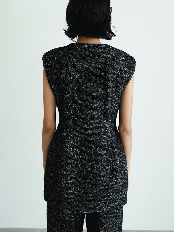 SANTEヘリンボーンツィードベスト