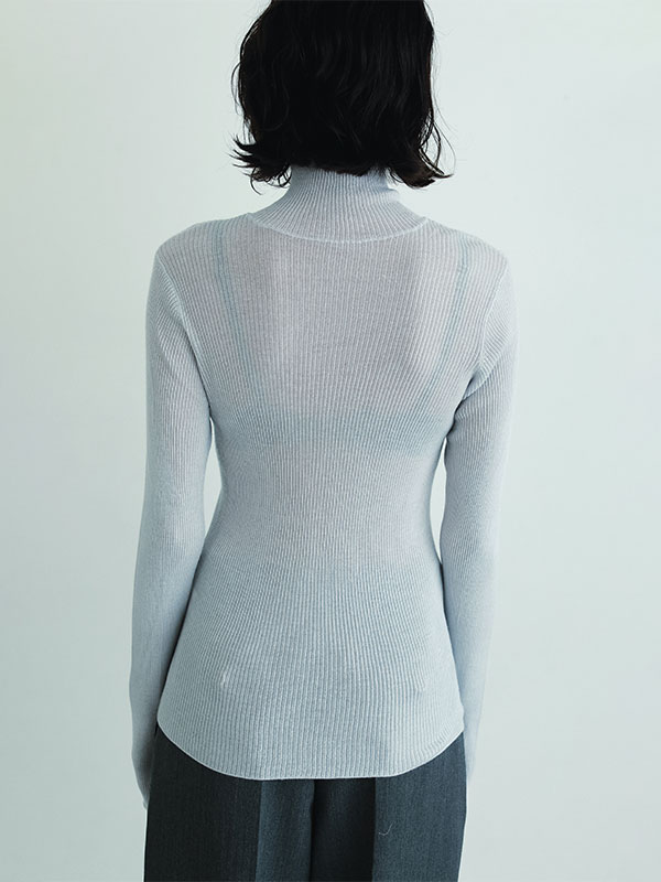 SANTEシルクカシミヤハイネックニットプルオーバー