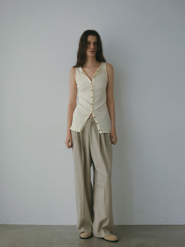 サイロスパンタックワイドパンツ(S BEIGE): ボトムス │ ETRE TOKYO  