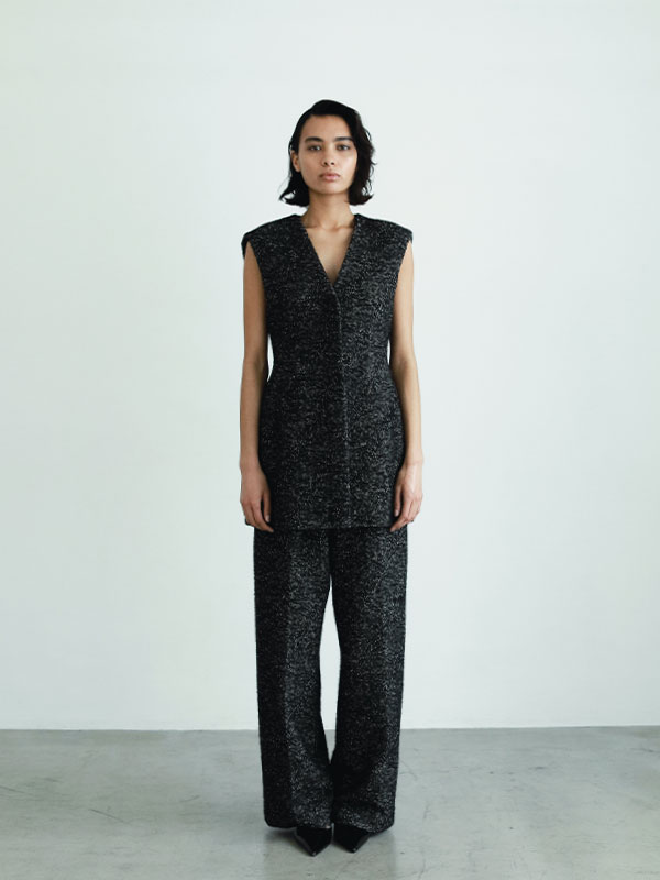 SANTEヘリンボーンツィードパンツ