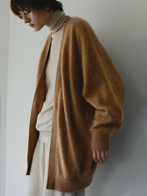 SANTEカシミヤヘアリーニットカーディガン