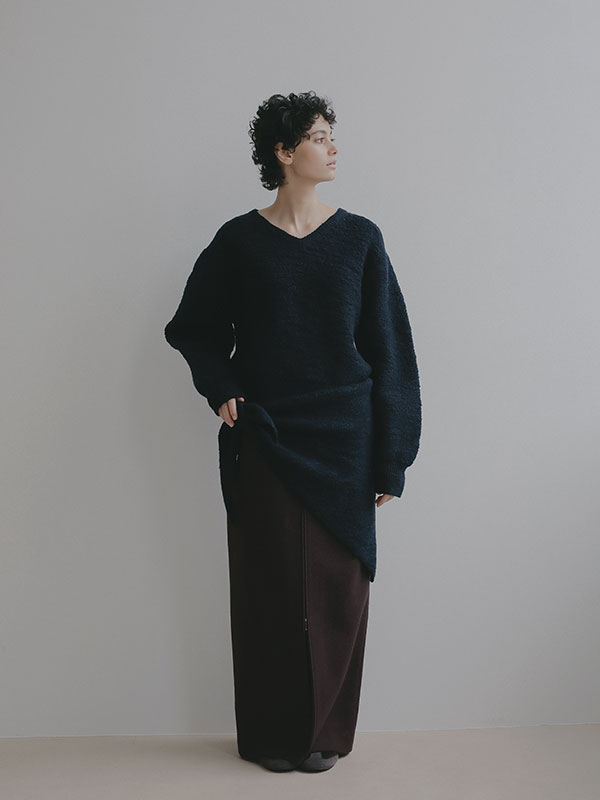 バンピーストールニットプルオーバー