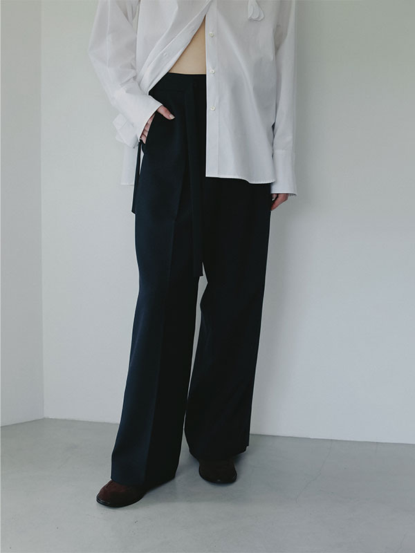 SANTEデザインベルトダブルフェイスパンツ