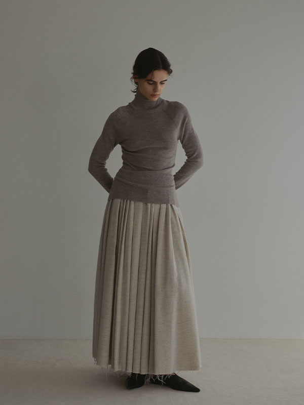 ダブルクロスボリュームスカート