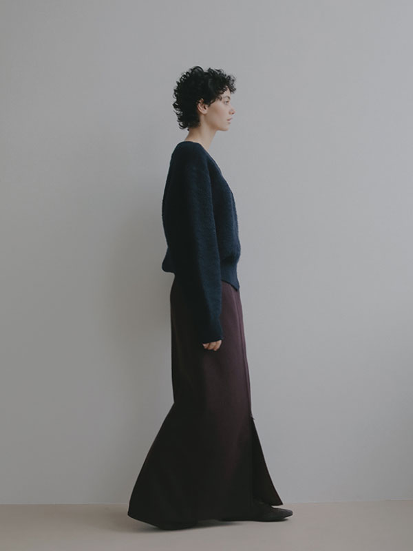 ダブルジップIラインロングスカート