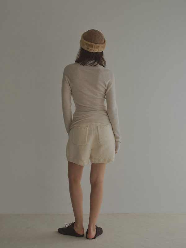 ローゲージニットショートパンツ