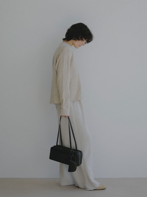 オープンポケットレザーボストン