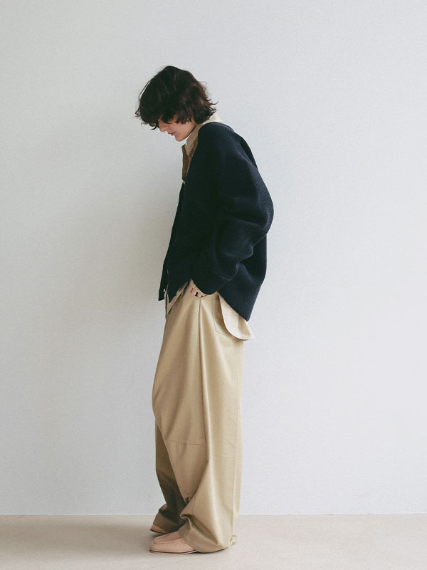 ダブルフェイスＶネックニットカーディガン