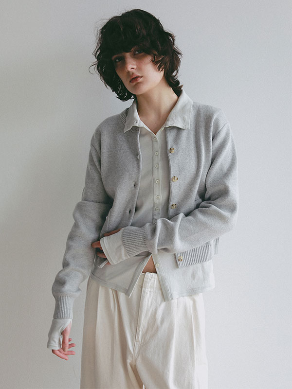 ミドルゲージコンパクトニットカーディガン