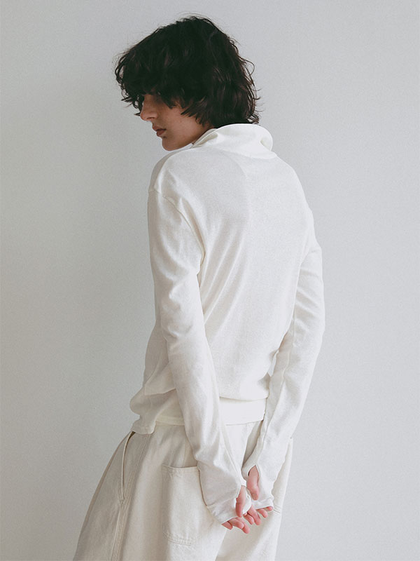 ガーゼフライスフロントオープンプルオーバー