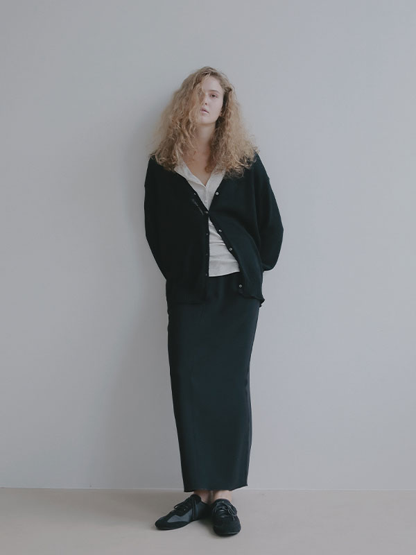 ダブルフェイスIラインスカート