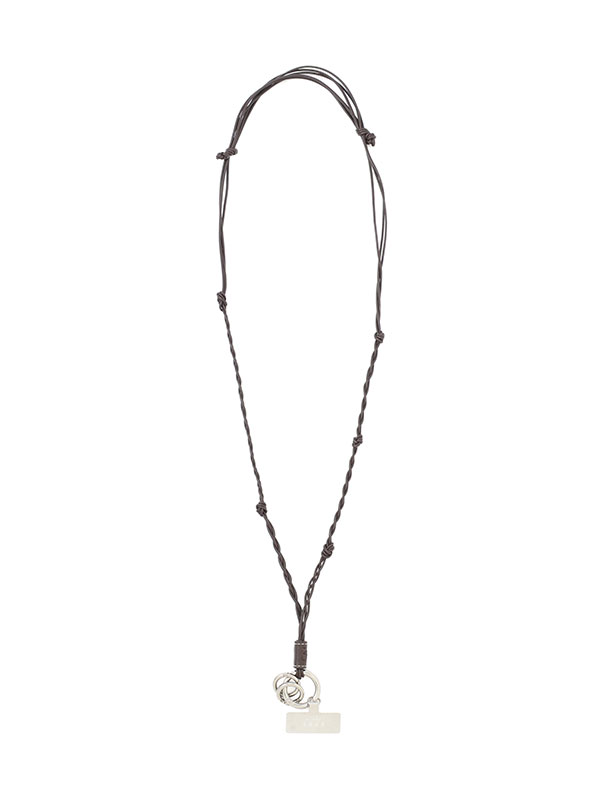 レザーコードロングマルチストラップ