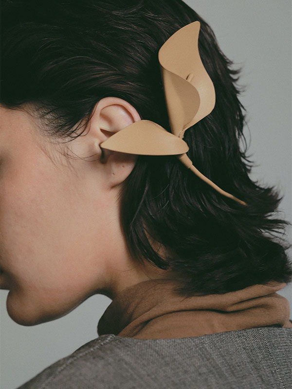 SANTEレザーコサージュ