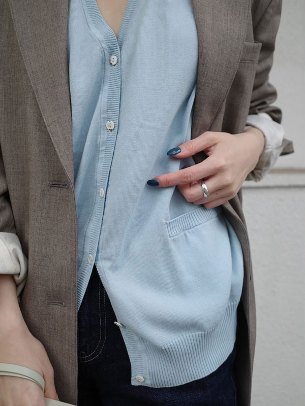 スヴィンコットンニットベスト(F NAVY): トップス │ ETRE TOKYO
