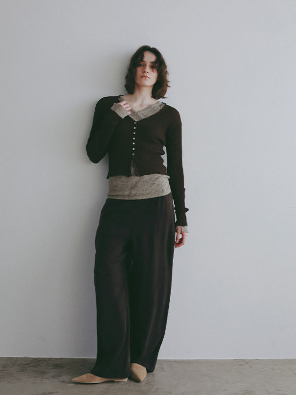 リネンヘルシーニットプルオーバー