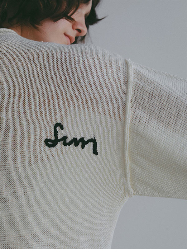 エンブロイダリーローゲージニットプルオーバー