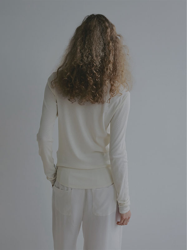 ヘンリーネックシアープルオーバー