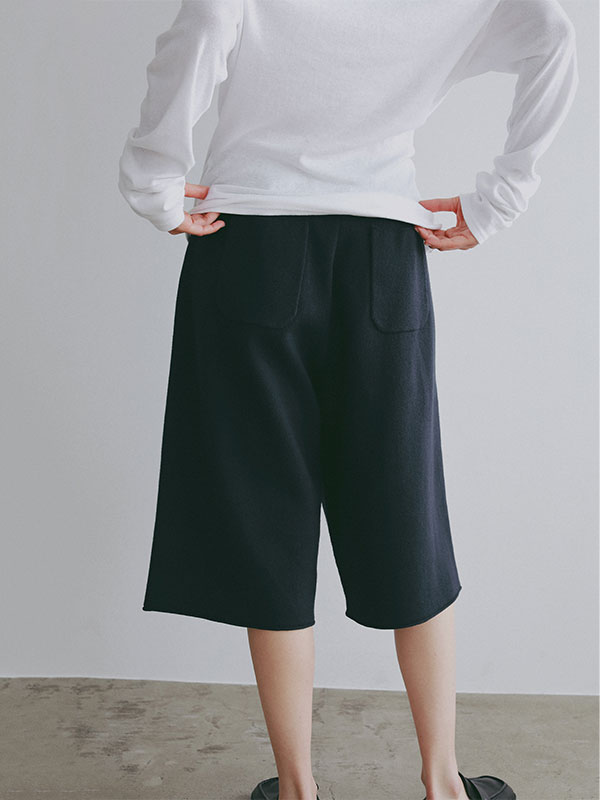 ダブルフェイスニットハーフパンツ
