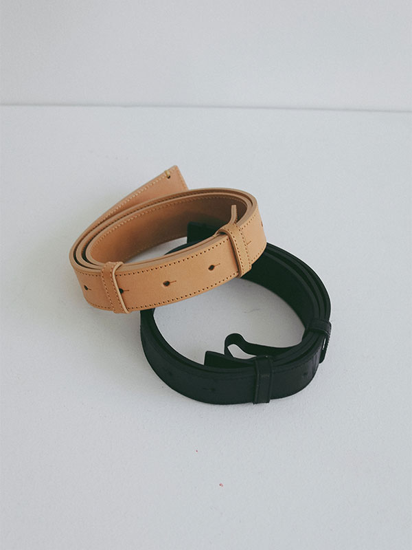 タンドレザーバックルレスベルト
