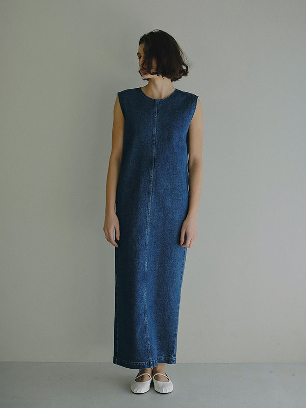 YANUK×ETRE TOKYO I-Line Denim Dress(F BLUE): ワンピース │ ETRE TOKYO official  online store(エトレトウキョウ)