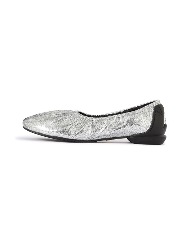SHISEI シーセイ ギャザー バレエシューズ レザー 白 ホワイト GATHER BALLET / WHITE – SHISEI
