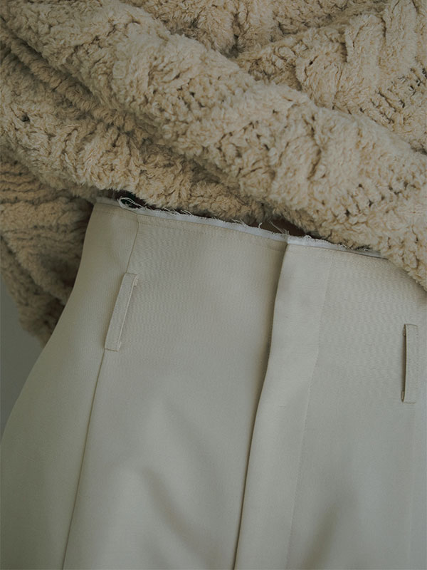 ハイウエストシャンタンワイドパンツ