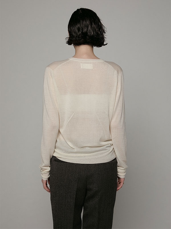 SANTEシルクカシミヤVネックニットプルオーバー