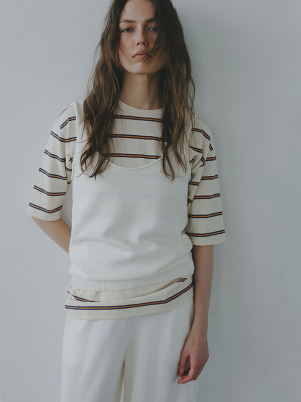 etretokyo リブニットタンクトップ リリヤーンニットタンクトップ(F OFF WHITE): トップス │ ETRE