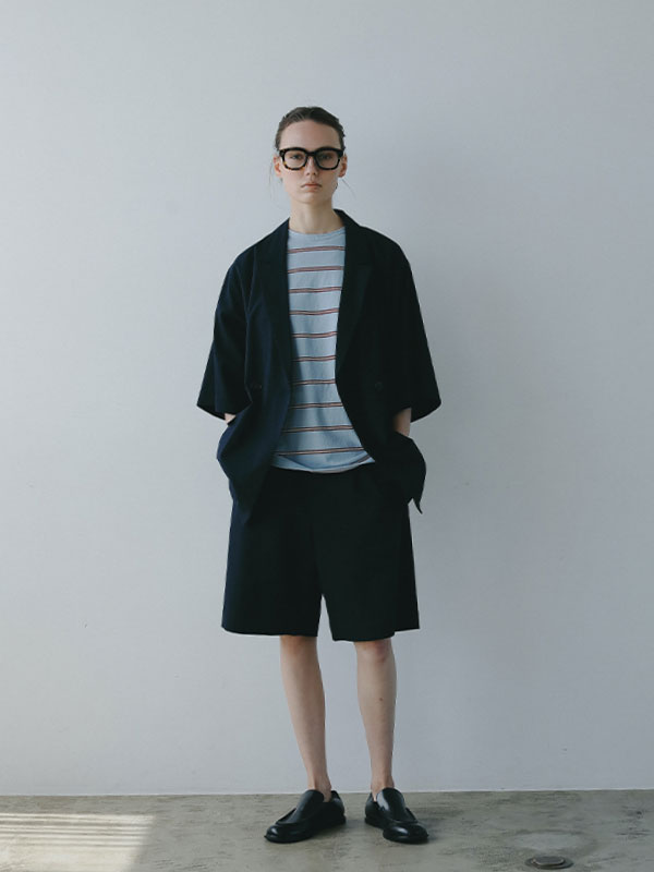 コットンリネンハーフパンツ