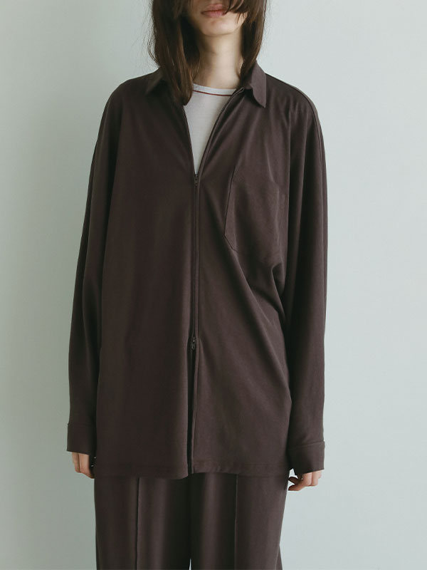 フロントファスナーカットシャツ