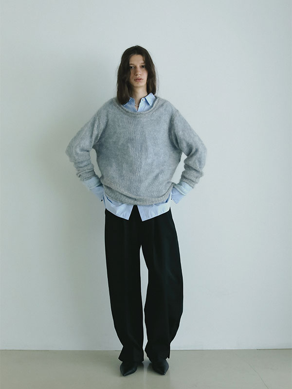 M*☆様 FICTION TOKYO サイドカットタックパンツ　グレー　新品未使 サイドカットタックパンツ / Side Cut Tack Bottoms | FICTION