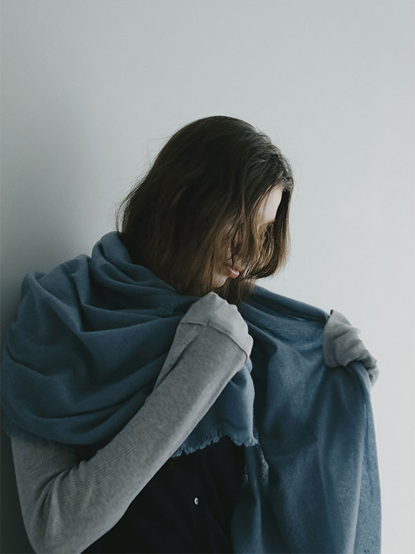 A SAUCE MELERカシミヤマイクロバスケットストールⅱ