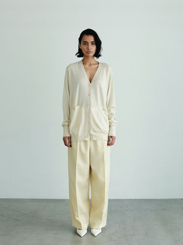 SANTEシルクカシミヤＶネックカーディガン