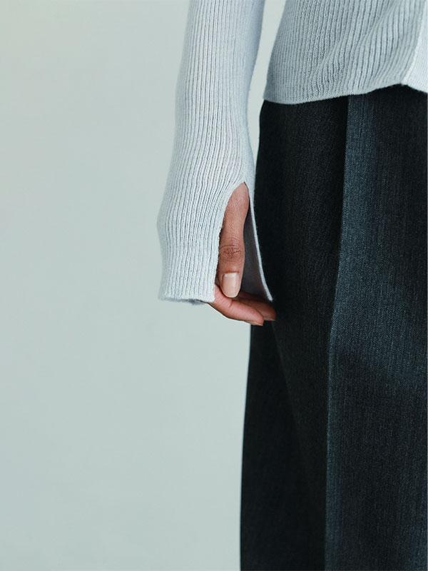 SANTEシルクカシミヤハイネックニットプルオーバー