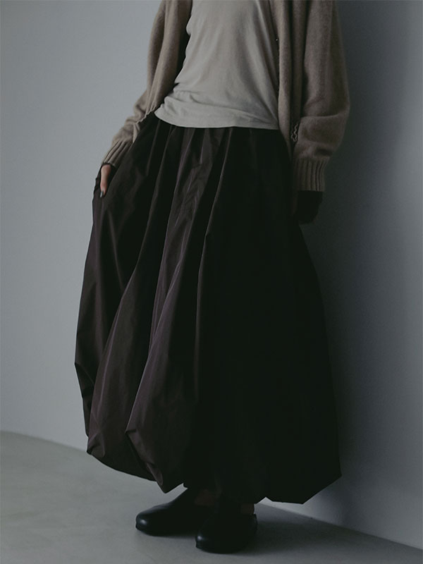 ボリュームバルーンロングスカート