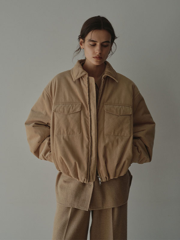 バルーンシルエットパディングブルゾン