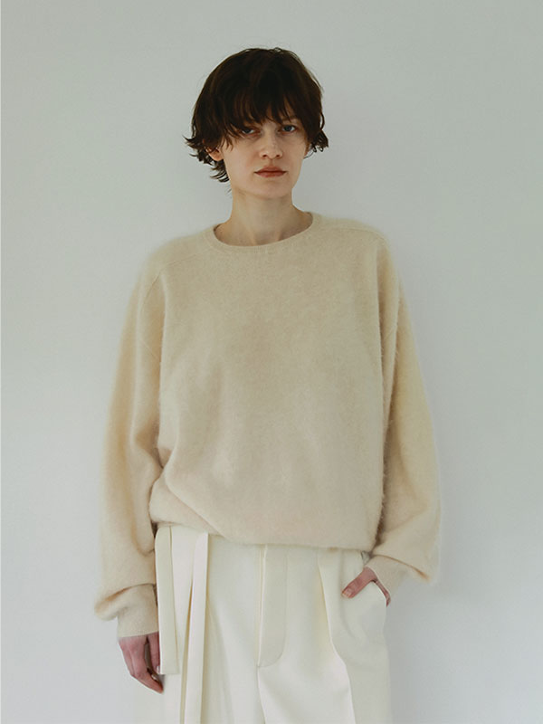 SANTEカシミヤヘアリーニットプルオーバー