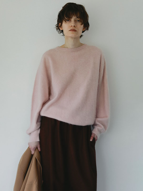 SANTEカシミヤヘアリーニットプルオーバー