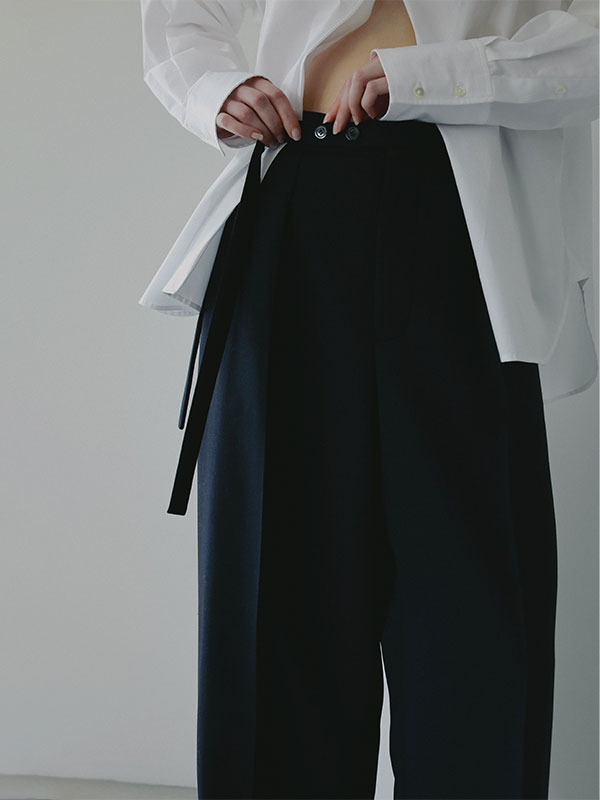 SANTEデザインベルトダブルフェイスパンツ